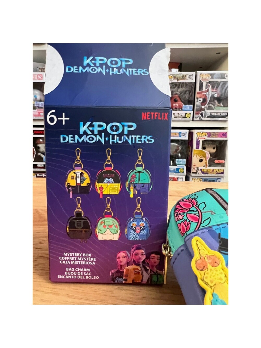 COMPLETE SET 6 K-Pop Demon Hunters Loungefly Bag Charm Keychains Huntr/X Derpy - Picture 9 of 9